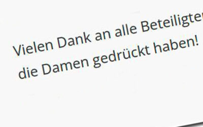 Drückt die Damen!
